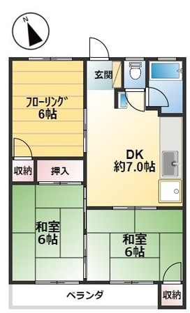 森田コーポの物件間取画像